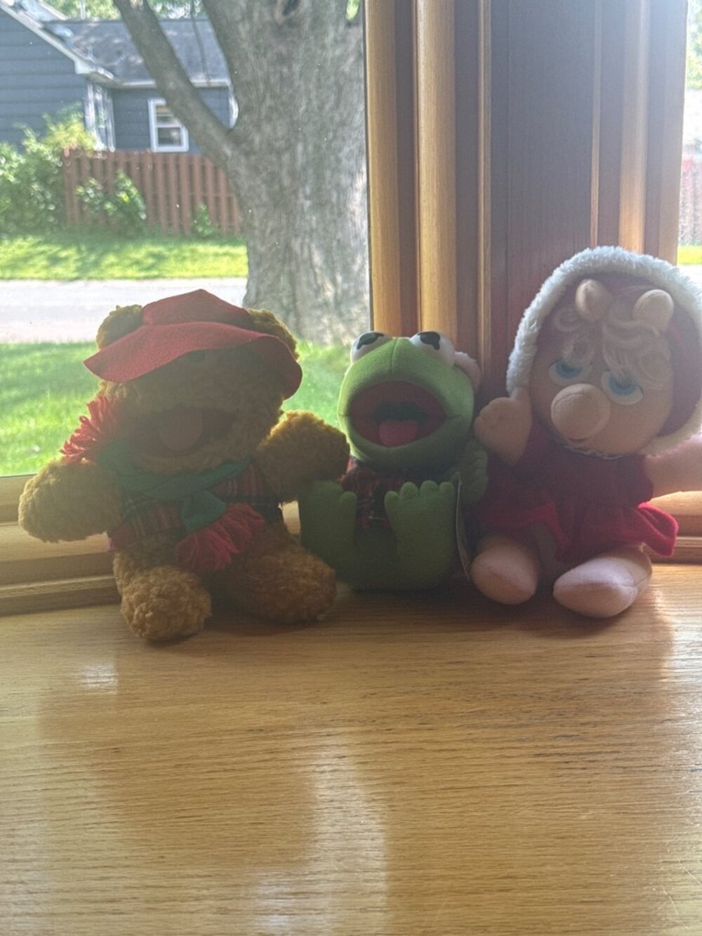 Vtg 1988 McDonalds Muppet Babies Christmas Plush Lot Fozzie Kermit Miss Piggy